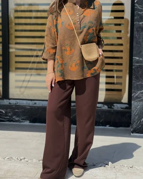 شومیز لینن کنفی( خنک)