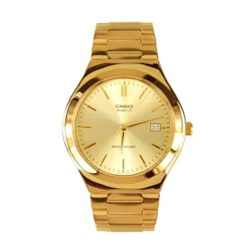 ساعت عقربه ای طلایی صفحه طلایی Casio مدل Edmon