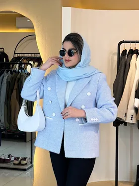 کت لمزور شش دکمه آبی 120312