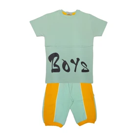 ست تیشرت و شلوارک پسرانه مدل PJ1138