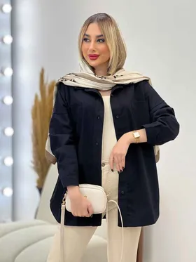 مانتو کتان رنگی