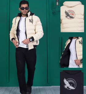 کاپشن برزنتی دو روضخیم و فوق‌العاده با کیفیت بالا Hermes