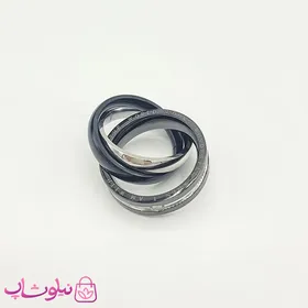 پلاک گردنبند پسرانه طرح سه حلقه