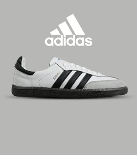 کفش کتانی مردانه و زنانه سفید مشکی ADIDAS Samba مدل 4232