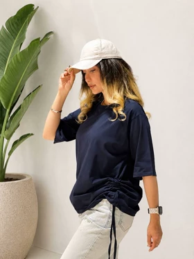 تیشرت بیسیک (سرمه ای)