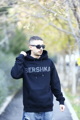 هودی طرح دار برند BERSHKA