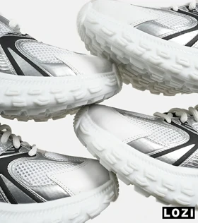 کفش کتانی مردانه و زنانه سفید طوسی مشکی NEW BALANCE 530 V02