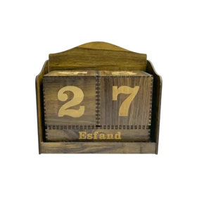 تقویم چوبی مبله مدل رومیزی و دیواری