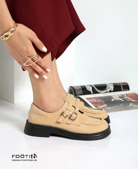 کفش کالج لوفر زنانه LVL two buckles