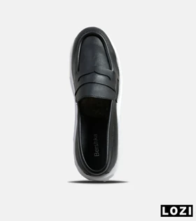 کفش کتانی مردانه مشکی BERSHKA