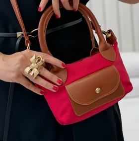 کیف زنانه برزنتی لانگ چمپ گیدوس (قرمز)