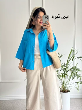 مانتو شومیزی باکسی آبنباتی