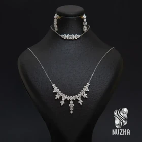 سرویس زنجیری نقره زنانه کدsnz1011