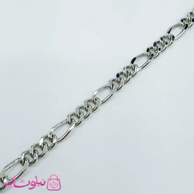 دستبند زنانه ysx مدل فیگارو نقره ای کد 1591