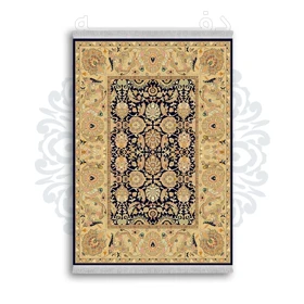 *جدید* فرشینه از جنس پارچه شانل مخمل ترک طرح فانتزی برند دفه کد 1288
