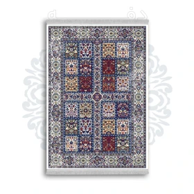 *جدید* فرشینه از جنس پارچه شانل مخمل ترک طرح فانتزی برند دفه کد 625
