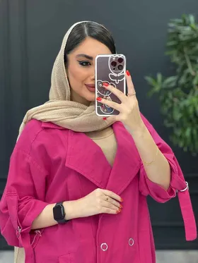 مانتو چهار دکمه آستین سگک