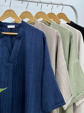 مانتو بلند کفتان کوک دوزی مینو