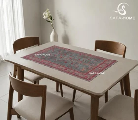 سفره رومیزی مخمل ترک 70100 طرح سنتی