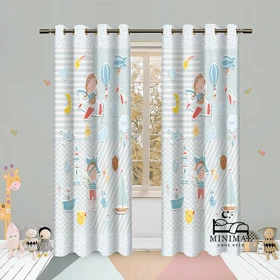 پرده کودک طرح کودکانه مدل W4992