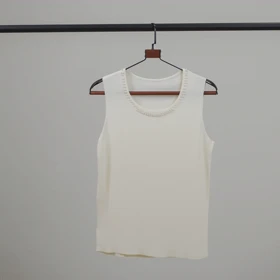 تاپ یقه خشتی مروارید