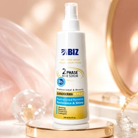 سرم دوفاز مو گانودرما بیز 250 میل اسپری تقویتکننده و نرمکننده BIZ