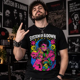 تیشرت طرح گروه سیستم او ا دون system of a down کد 05