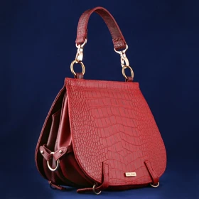 کیف دوشی و دستی زنانه چرم یلسان مدل مارال کد008-GC (قرمز)