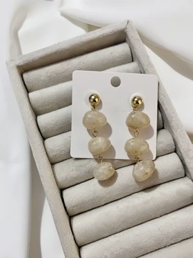 گوشواره رزینی سه رج