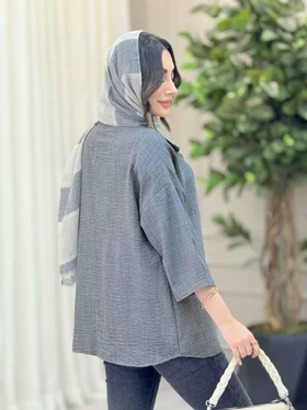 شومیز آستین پاگن ثمین