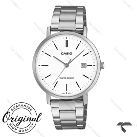 ساعت مچی کاسیو MTP-VT05D-7E مردانه سیلور صفحه سفید Casio-10787-G