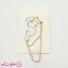 گوشواره ایرپاد مدل مرواریدی طلایی