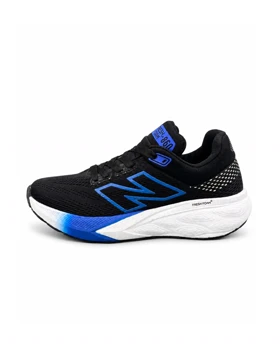 کفش کتانی رانینگ مردانه نیوبالانس زیره بست مشکی آبی New BALANCE