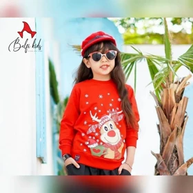 بلوز اسپرت دخترانه و پسرانه گوزن یلدا و کریسمس