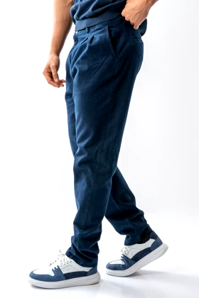 شلوار کتان پیلی دار مردانه