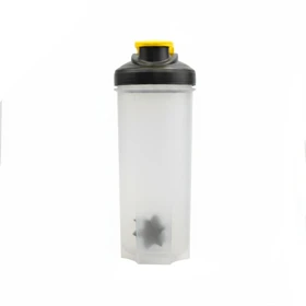 شیکر ورزشی یک تیکه مدل Storm Mix شفاف ظرفیت 0.7 لیتر (زرد)