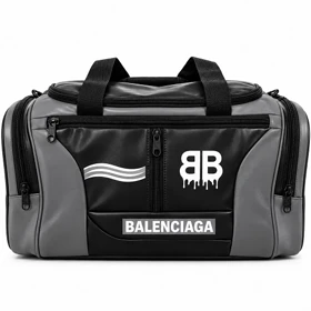 ساک ورزشی BALENCIAGA کد 1013-1 (طوسی مشکی)