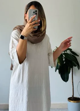 پیراهن مانتویی نلین