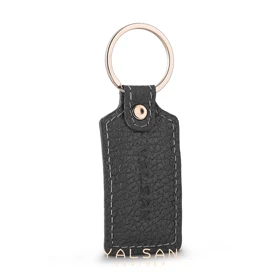 جاکلیدی چرم یلسان مدل نهال کد 034-BF (مشکی)