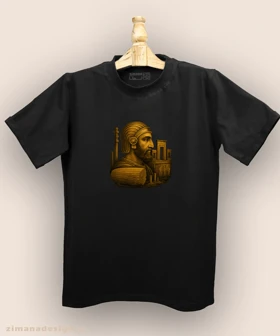 تیشرت مردانه و زنانه اصیل ایرانی طرح کوروش بزرگ کد 1011