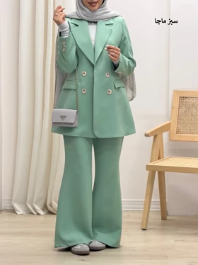 4253-کت و شلوار کارامل