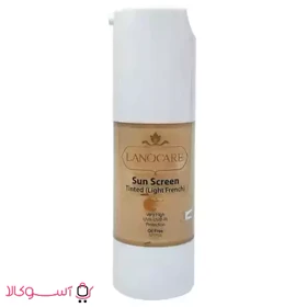 ضدآفتاب رنگی لانوکر مدل light french حجم 30 میل