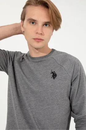 سویشرت مردانه خاکستری G081SZ082.000.1499039