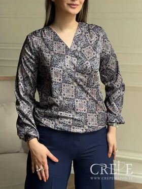 شومیز چپ و راستی ساتن