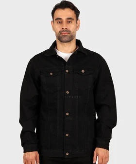 کت جین ذغالی ساده 0261