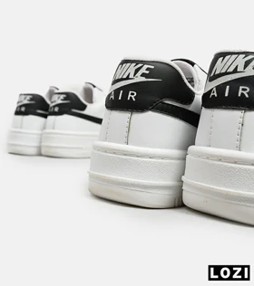 کفش مردانه و زنانه سفید مشکی NIKE AIR FORCE