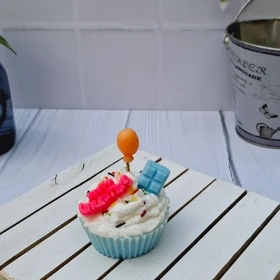 شمع کاپ کیک شکلاتی هپی