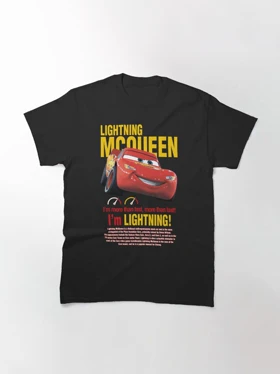 تیشرت کلاسیک طرح ماشین ها | Lightning Mcqueen کد 246903