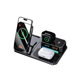 شارژر وایرلس 6 کاره گرین لاین مدل GREEN LION 6 IN1 MULTIFUNCTIONAL GL-WC10