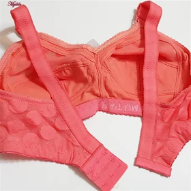 سوتین زنانه پانیذ مدل بدون فنر گلبهی کد 66353